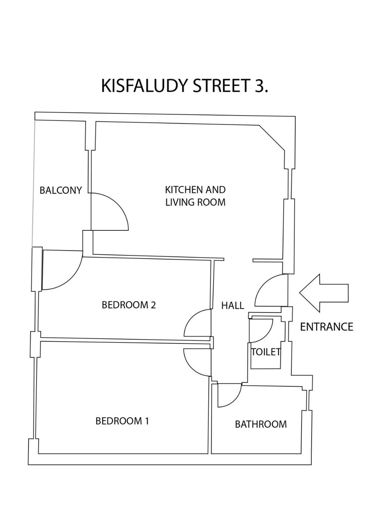 Two-Bedrooms Apartment Cbd Bp Budapest Esterno foto